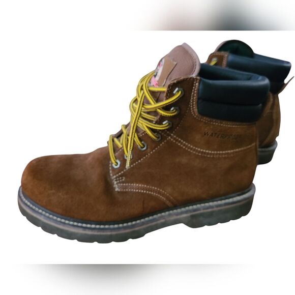 Brahma Men\'s Bravo Brown Suede Lace Up Work Boot Size 11EE main image 4